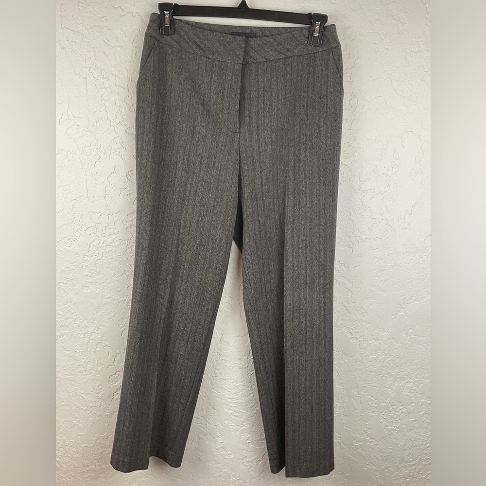 Women’s Investments Gray Striped Dress Pants Office Professional Attire